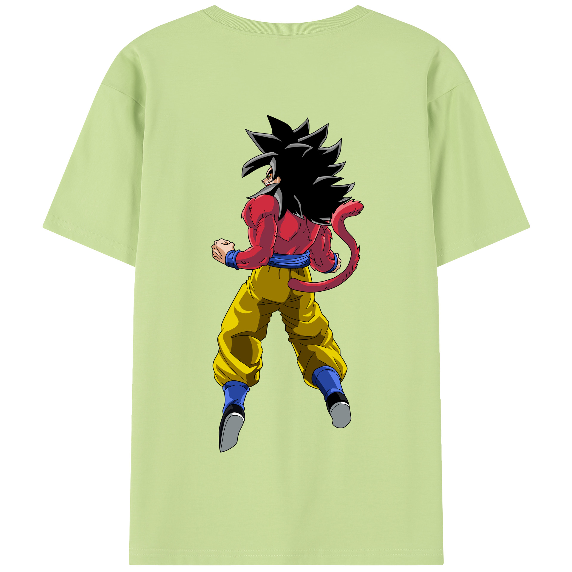 （画像用） ドラゴンボール 孫悟空（そん ごくう）Son Goku カカロット DRAGON BALL Kakarotto 綿100％半袖Tシャツ（背面プリント）